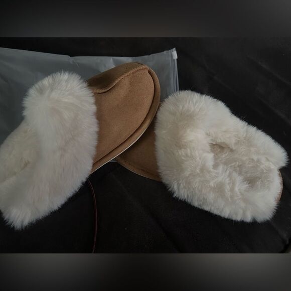 Sepia memory, foam slippers, anti-slip, fluffy, soft and warm size 10 - Picture 6 of 9